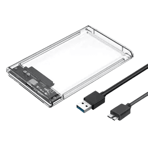 USB 3.0 2.5" HDD case Transparent