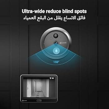 ✨ كاميرا وجرس للباب بدون أسلاك EZVIZ HP4 (بديل العين السحرية ... image 1
